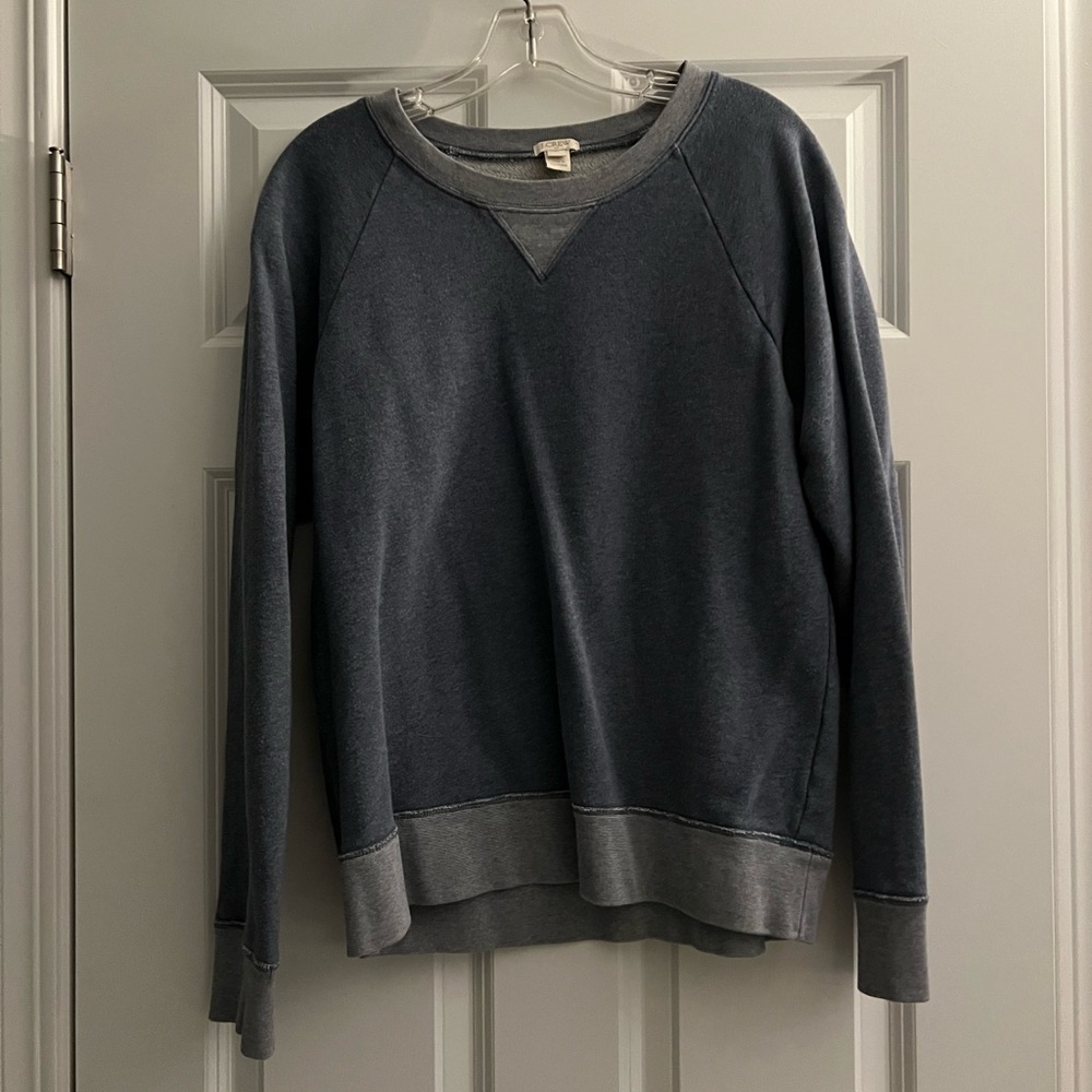 J. Crew Factory Blue and Gray Sweatshirt